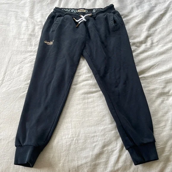 Superdry black, sweatpants/joggers - Picture 1 of 7